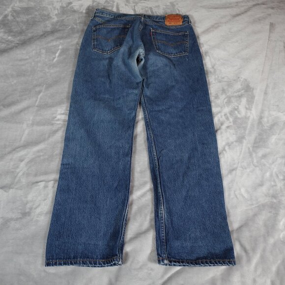 Vintage Levis 501 Straight Fit Jeans Mens 36x30 (Fits 34x30) Faded Made In USA - Picture 6 of 16